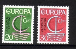 DEUTSCHLAND MI-NR. 519-520 POSTFRISCH(MINT) EUROPA 1966 SEGEL - 1966