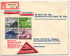 Deutsches Reich 738 U.a. Auf Brief Als Mischfrankatur Portogerecht #KQ063 - Autres & Non Classés