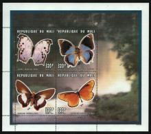 Mali 1996 - Mi-Nr. 1597-1600 ** - MNH - Schmetterlinge / Butterflies - Mali (1959-...)