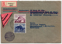 Deutsches Reich 737-738 Auf Brief Als Einzelfrankatur #KQ075 - Other & Unclassified