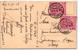 Saargebiet 100 Auf Postkarte Als Mehrfachfrankatur #KN351 - Memel (Klaïpeda) 1923