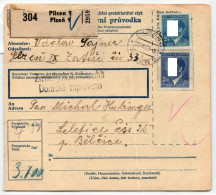 Böhmen Und Mähren 99 U.a. Auf Brief Als Mischfrankatur Paketkarte #KN356 - Altri & Non Classificati
