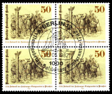 BERLIN 1982 Nr 667 ZENTR-ESST VIERERBLOCK X236FDA - Oblitérés