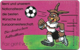 Germany - Fußball-EM Schweden 1992 - Maskottchen Berni 1 - O 0063A - 04.1992, 20U, 2.500ex, Used - O-Series : Customers Sets