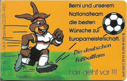 Germany - Fußball-EM Schweden 1992 - Maskottchen Berni 2 - O 0063B - 04.1992, 20U, 2.500ex, Used - O-Series : Customers Sets