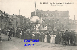 59 Denain Cortège Historique 28 Juillet 1912 Char Du Commerce CPA - Denain