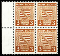 SBZ PROV. SACHSEN Nr 74X Postfrisch VIERERBLOCK X65617A - Autres & Non Classés