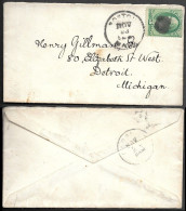 USA Boston Cover Mailed 1870s/80s. 3c Stamp - Covers & Documents