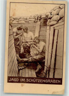 39883041 - Landser Auf Laeusejagd Im Graben Humor Saechsische Verlagsanstalt No. 1566 Feldpost 53. Res.-Div. - Weltkrieg 1914-18