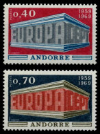 ANDORRA (FRANZ. POST) 1969 Nr 214-215 Postfrisch X79D50E - Unused Stamps