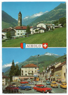 SUISSE/SWITZERLAND - AIROLO / TICINO / OLD CARS / BMW / JEEP / OPEL REKORD CARAVAN / VOLKSWAGEN 1500 / CITROEN AMI 8 - Airolo