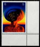ÖSTERREICH 1978 Nr 1594 Postfrisch ECKE-URE X80988A - Neufs