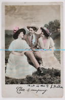 C001755 Man And Two Women Are Sitting In A Meadow. E. Alexander Ltd. London. 190 - Monde