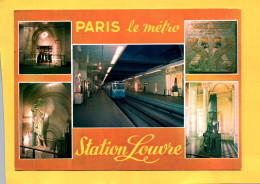 PARIS    LE METRO  STATION    LOUVRE    75 ( 21784 ) - Stations, Underground