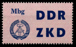 DDR DIENST LAUFKONTROLLZETTEL Nr 10 Postfrisch X8D794E - Andere & Zonder Classificatie