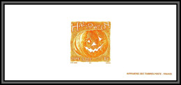 N°3428 Halloween Citrouille Pumpkin Gravure France 2001 - Documents Of Postal Services