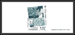 N°3350 Chaissac VISAGE ROUGE Tableau (Painting) Gravure France 2000 - Documenten Van De Post