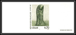 N°3104 Le Pouce César Tableau (Painting) Gravure France 1997 - Documents Of Postal Services