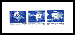 N°3060/3062 Les Journées De La Lettre Gravure Collective France 1997 - Documenten Van De Post