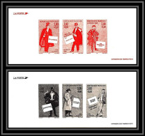 N°3025/3030 Personnages Célèbres Rocambole Fantômas Maigret Gravure Collective France 1996 - Documents Of Postal Services