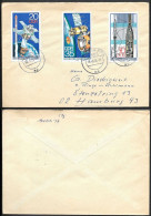 Germany DDR Cover Mailed W/ Space Stamps 1978. Interkosmos Program Satellite - Europe