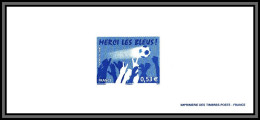 N°3936 Merci Les Bleus Football Soccer Coupe Du Monde Allemagne Germany Gravure France 2006 - Documents Of Postal Services