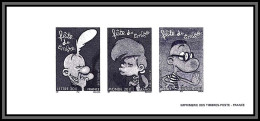 N°3751/3753 Titeuf - Fête Du Timbre Bande Dessinée Comics Gravure Collective France 2005 Cartoon - Documents De La Poste