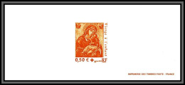 N°3717 La Vierge à L'enfant Croix Rouge Red Cross Gravure France 2004 - Documents De La Poste