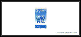 N°3671 Centenaire De La FIFA Logo Football Soccer Gravure France 2004 - Documenten Van De Post