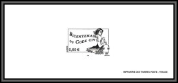 N°3644 Bicentenaire Du Code Civil Gravure France 2004 - Documents De La Poste