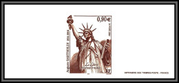N°3639 Sculpteur Bartholdi Statue De La Liberté Liberty Gravure France 2004 - Documents De La Poste