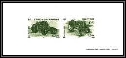 N°3610/3615 Tracteurs Tractot Tractors Gravure Collective France 2002 - Documenten Van De Post