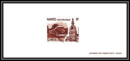 N°3552 Nantes Tramway Et Tour Lu Gravure France 2003 - Documents Of Postal Services