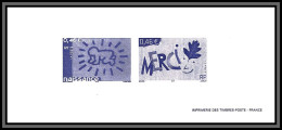 N°3540/3541 Merci Thanks Naissance Birth Gravure Collective France 2003 - Documents Of Postal Services