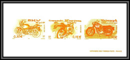 N°3509/3511/3515 Motos Bmw Triumph Norton Commando 750 Gravure Collective France 2002 - Documents Of Postal Services