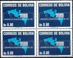 Bolivia 1990 CEFIBOL 1367 Bl.4 ** Centenario Del Sistema Interamericano. (OEA) - Bolivia