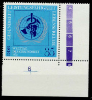 DDR 1972 Nr 1748 Postfrisch ECKE-URE X98BA9E - Neufs