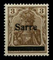 SAARGEBIET GERMANIA Nr 3I-BK Postfrisch X6ACD42 - Unused Stamps