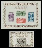 SAARLAND 1948 Block 1 Und 2 Postfrisch X6ACE8E - Ongebruikt