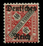 D-REICH DIENST Nr 62I Postfrisch Gepr. X6F0052 - Officials