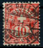 SCHWEIZ ZIFFERNMUSTER Nr 54Ya Gestempelt X746946 - Used Stamps