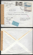 Syria Damascus Cover Mailed To Austria 1951 Censor. Good Stamps - Syrie