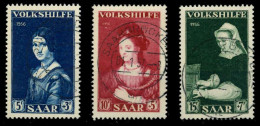 SAARLAND 1956 Nr 376-378 Zentrisch Gestempelt X79C40A - Used Stamps