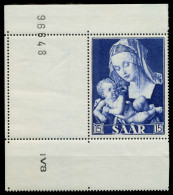 SAARLAND 1954 Nr 353L Postfrisch ECKE-ULI X79E076 - Neufs