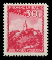 BES. 2WK LAIBACH Nr 60 Postfrisch Gepr. X7DCC2E - Occupation 1938-45