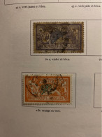 Lot 2 Timbres Type Merson 60c Et 2Fr - Oblitérés