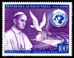 Upper Volta 1966 Pope Paul's Peace Appeal Before UN Unmounted Mint. - Obervolta (1958-1984)