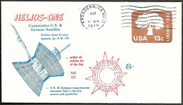 US Space Cover 1978. Solar Probe "Helios 1" Perihelion ##03 - USA