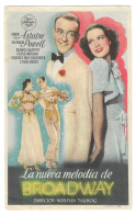 Programa Cine. La Nueva Melodía De Broadway. Fred Astaire. 19-1673 - Publicité Cinématographique