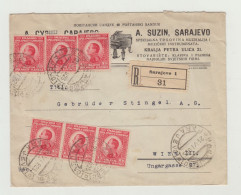 BUSTA SENZA LETTERA - RACCOMANDATA ESTERA - SARAYEVO DEL 1925 VERSO VIENNA WW1 WW2 - Poststempel